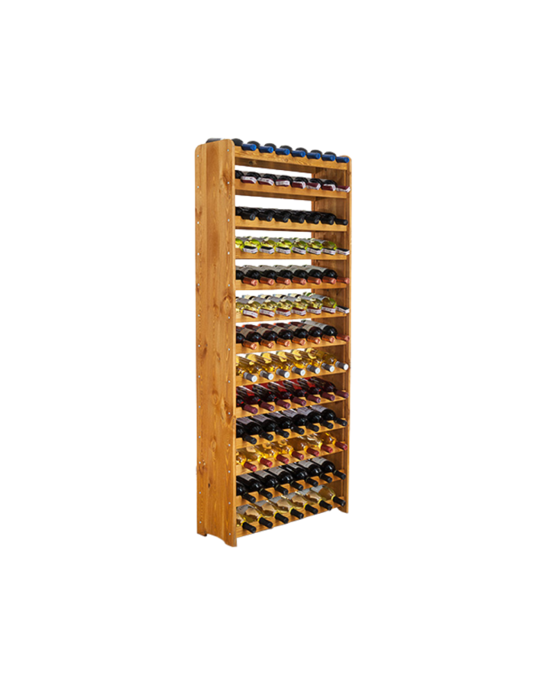 Regały - Drewniany regał na wino - RW31 /na 91 butelek/ Olcha - product b2b.wamar.biz 1