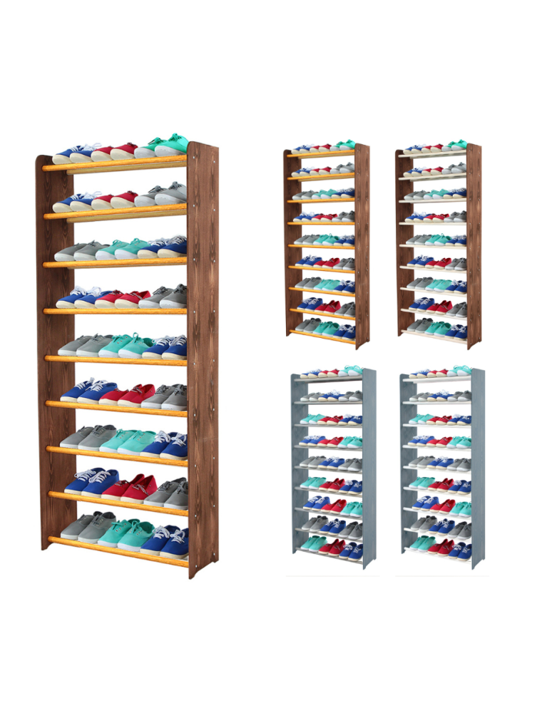 Regały - 9-półkowy regał na obuwie RBS /szer.65 cm/ Brąz-Olcha - product b2b.wamar.biz 1