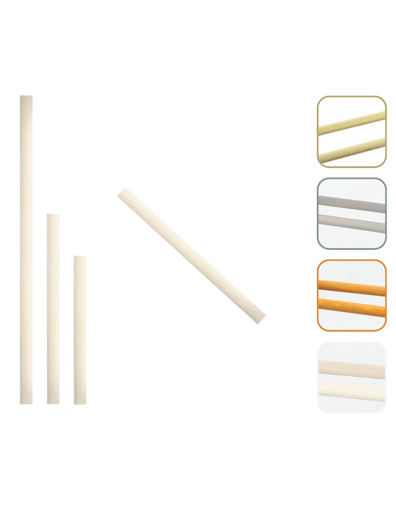 Regały - Drążek drewniany do regału RBS /dł.65 cm/ Biały - produkt b2b.wamar.biz 1