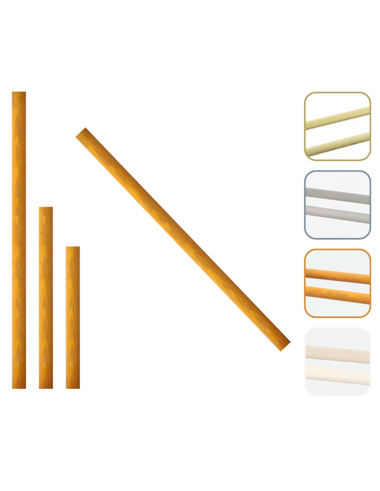 Regały - Drążek drewniany do regału RBS /dł.90 cm/ Olcha - product b2b.wamar.biz 1