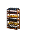 Drewniany regał na wino RW-1 /30 butelek/ Brązowy