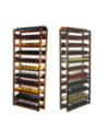 Drewniany regał na wino RW-1 /77 butelek/ Brązowy