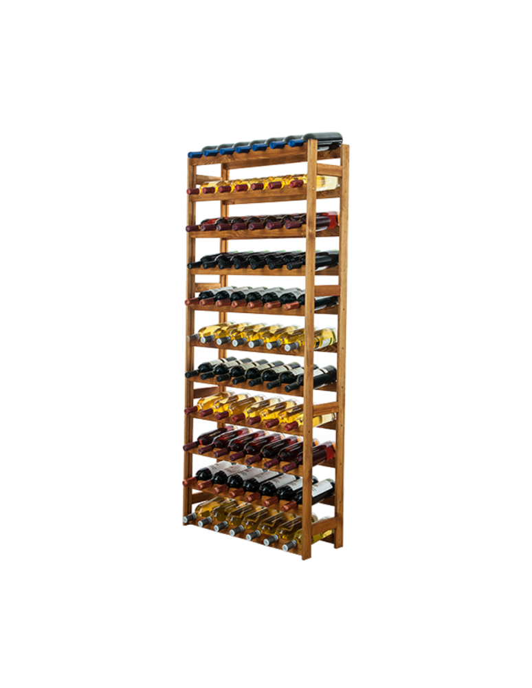 Regały - Drewniany regał na wino RW-1 /77 butelek/ Olcha - product b2b.wamar.biz 1