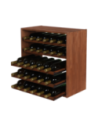 Modułowy Regał na Wino RW61 (5 Wysuwanych Leżni) – Brązowe Drewno