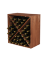 Modułowy Regał na Wino RW61 (Półki X1) – Brązowe Drewno