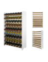 Dębowy regał na wino RW-20 /63 butelki/ – White & Light Oak