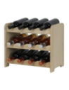 Dębowy Regał na Wino RW-22/12 butelek/ Naturalny