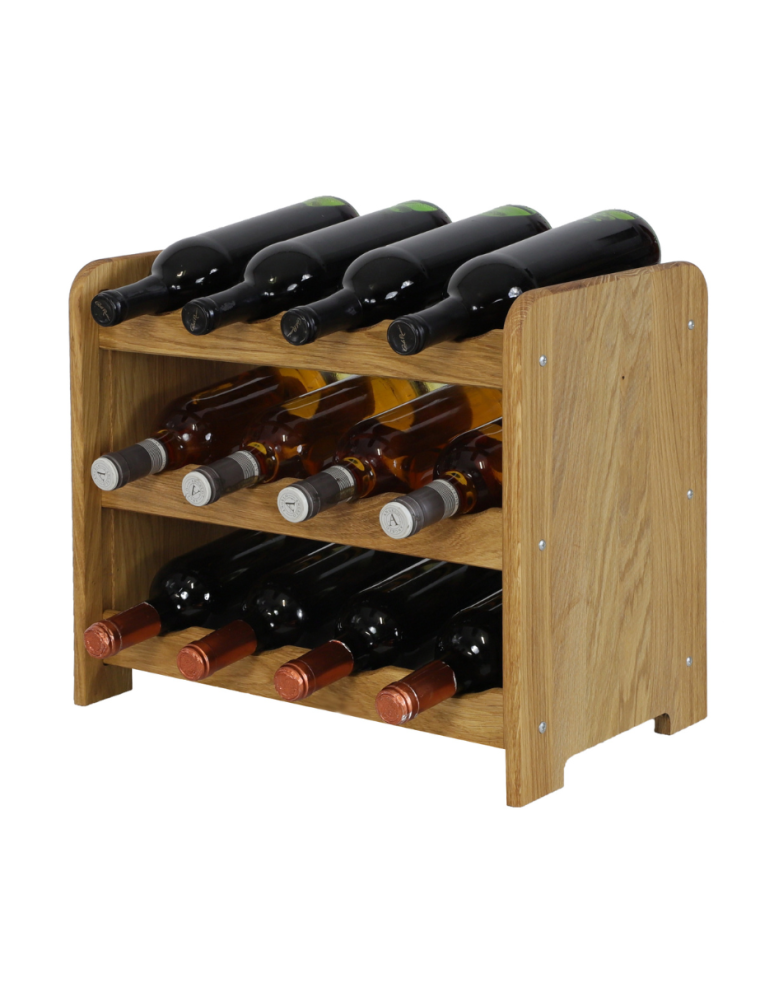 Regały - Dębowy Regał na Wino RW-22/12 butelek/ Olejowany - product b2b.wamar.biz 1