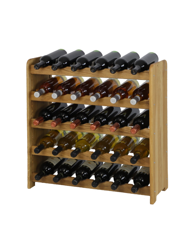 Regały - Dębowy Regał na Wino RW-22/30 butelek/ Olejowany - product b2b.wamar.biz 1