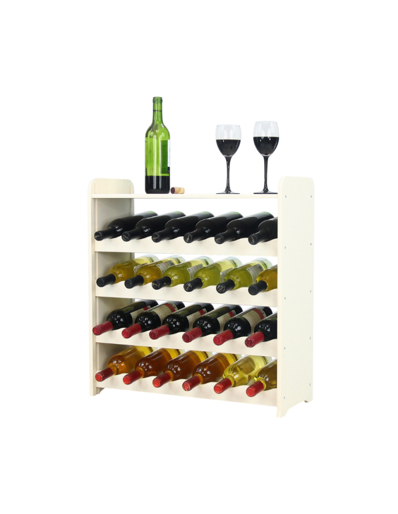 Regały - Regał na wino z półką RW-16 /24 butelki/ - Ecru - product b2b.wamar.biz 1