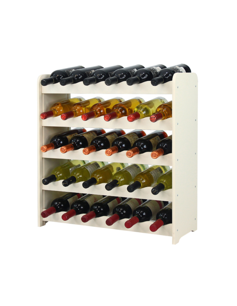 Regały - Regał na wino RW-16 /30 butelek/ - Ecru - product b2b.wamar.biz 1