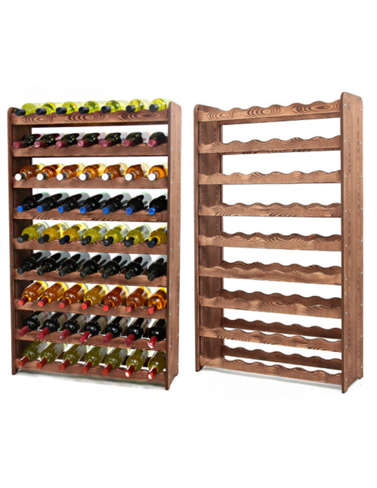 Regały - Regał na wino RW-16 /63 butelki/ - Brązowy Dekor - product b2b.wamar.biz 1