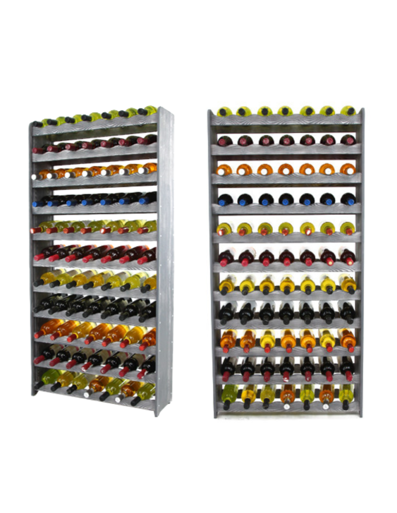 Regały - Regał na wino RW-16 /77 butelek/ - Szary Dekor - product b2b.wamar.biz 1