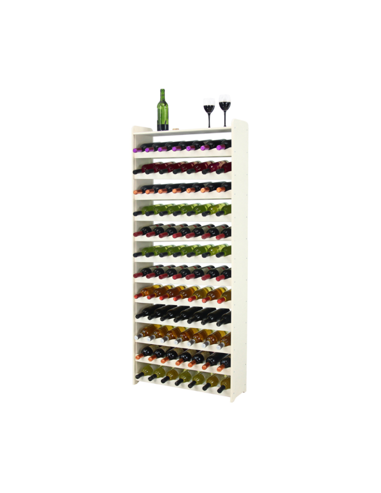 Regały - Regał na wino z półką RW-16 /84 butelki/ - Ecru - product b2b.wamar.biz 1