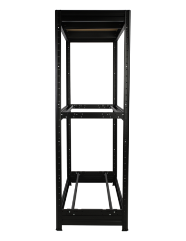 Regały - Regał na opony 177×120×60 cm/ 3 półki – Metalowy/ Czarny - product 55