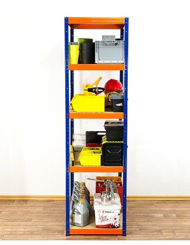 Regały - Regał Helios 196x90x45 cm 5 półek/175kg Niebiesko-Niebieski - product 4