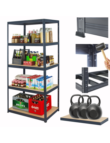 Regał metalowy Premium HELIOS 180x90x40cm 5Px350kg .:.