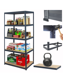 Regał metalowy Premium HELIOS 180x100x45cm 5Px175kg .:.