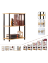Systemowy Regał Biurowy 74x60x33 cm – DEDAL BLACK-3M_B