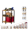 Systemowy Regał Biurowy 74x56x56 cm – DEDAL BLACK-3W_B