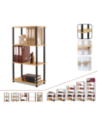 Systemowy Regał Biurowy 108x60x33 cm – DEDAL BLACK-4M_B