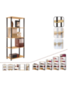 Systemowy Regał Biurowy 142x80x33 cm – DEDAL BLACK-5N_B