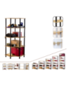 Systemowy Regał Biurowy 142x56x56 cm – DEDAL BLACK-5W_B