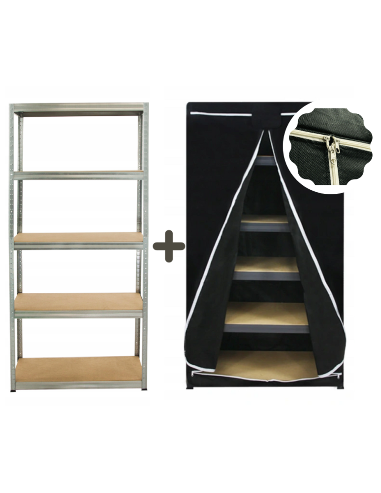 Magazynowe regały metalowe - Regał magazynowy 180x90x40 + POKROWIEC ochronny - product b2b.wamar.biz 1