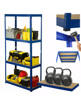 Regał metalowy HELIOS 180x90x60cm 4Px350kg