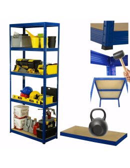 Regał metalowy HELIOS 180x100x45cm 5Px175kg .:.