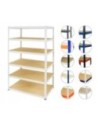 Regał metalowy regał magazynowy szpitalny HELIOSbiały 180x150x50-6-275kg