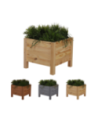 Drewniana donica RD-DNC /34x40x40cm/ Naturalna