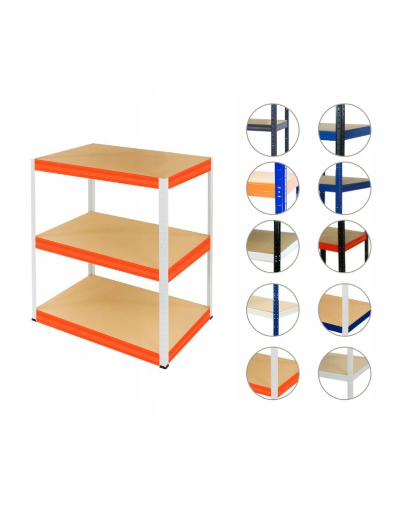 Magazynowe regały metalowe - Regał metalowy HELIOS HWO 106x180x50 3x275kg - product b2b.wamar.biz 1