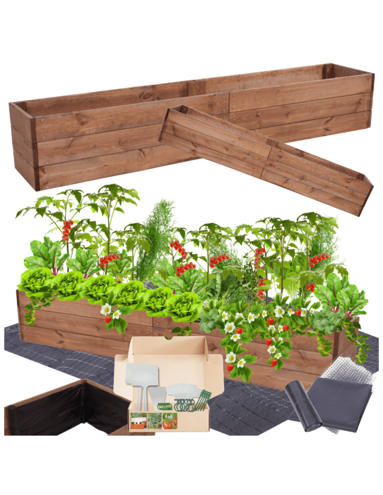 Uprawowe skrzynie ogrodowe- Warzywniaki- skrzynia do uprawy - Skrzynia na warzywa skrzynie na warzywniak inspekt donica grządka 27x160x30 - product b2b.wamar.biz 1