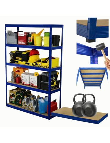 Regał metalowy HELIOS 180x150x35cm 5Px275kg .:.