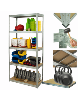 Regał metalowy ocynk HELIOS 196x75x35cm 5Px350kg .:.