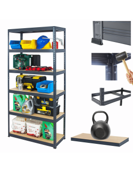 Regał metalowy Premium HELIOS 196x75x45cm 6Px175kg .:.