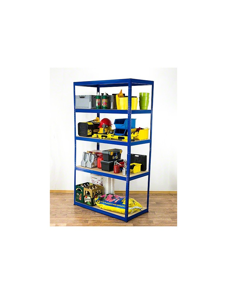 Regały z metalu kolorowe - Regał metalowy HELIOS 180x180x50cm 5Px275kg .:. - product b2b.wamar.biz 2