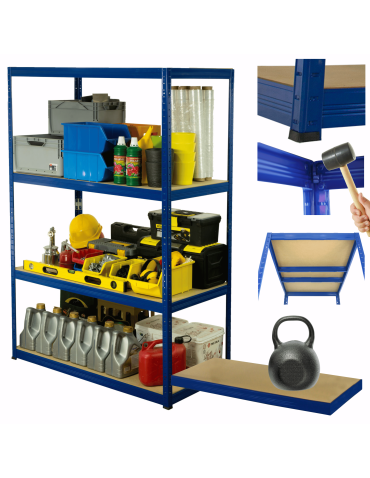 Regał metalowy HELIOS 180x180x60cm 4Px175kg