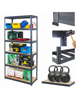 Regał metalowy Premium HELIOS 196x90x30cm 6Px350kg .:.