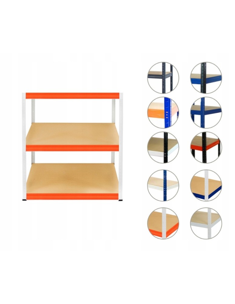 Magazynowe regały metalowe - Regał metalowy HELIOS HWO 106x110x60 3x175kg - product b2b.wamar.biz 1