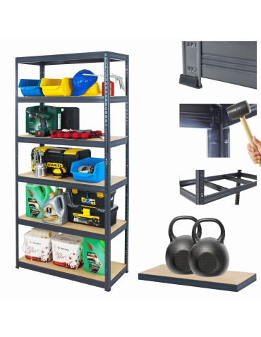 Regał metalowy Premium HELIOS 196x90x60cm 6Px275kg .:.