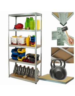 Regał metalowy ocynk HELIOS 196x120x45cm 5Px275kg .:.