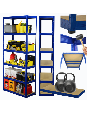 Regał metalowy HELIOS 196x100x40cm 6Px275kg .:.