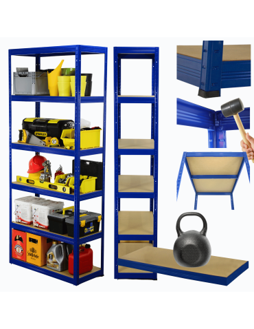 Regał metalowy HELIOS 196x110x50cm 6Px175kg .:.