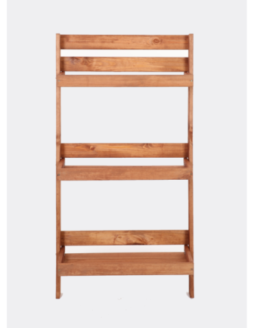 Wielopoziomowe kwietniki - Drewniany kwietnik opierany o ścianę stojak regał na rośliny 115x57cm EKO - product 4