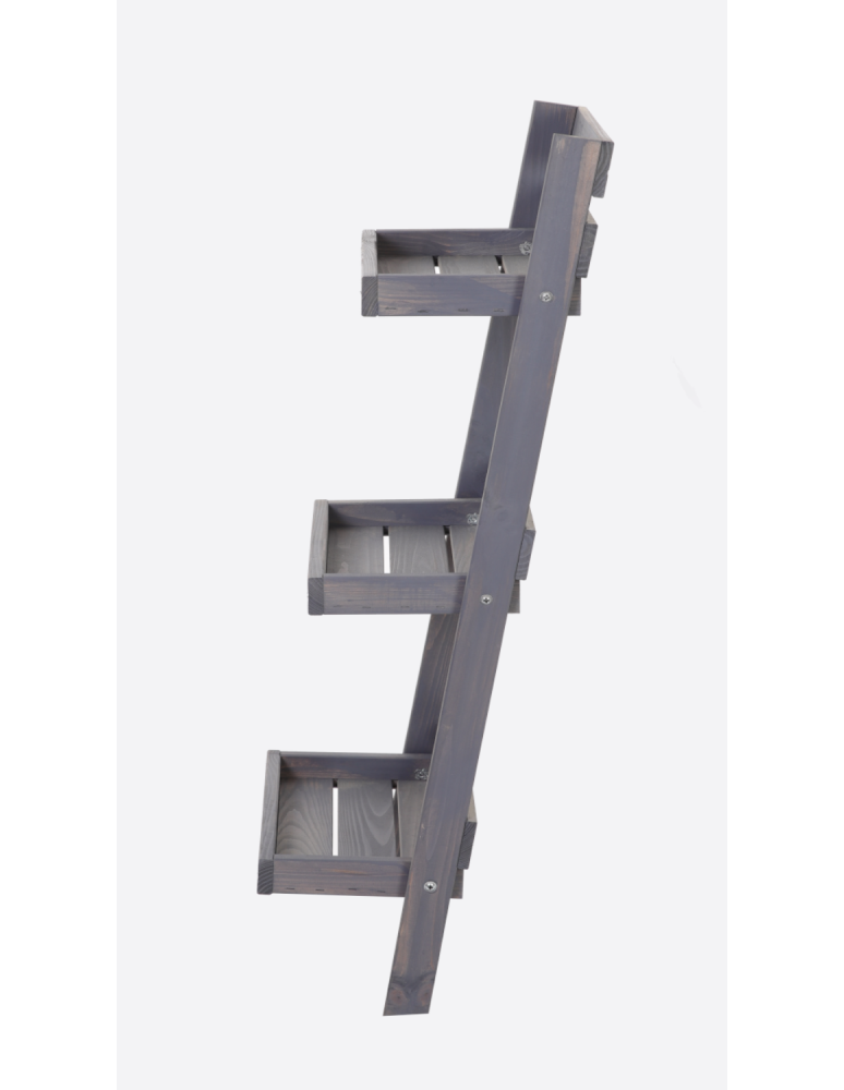 Wielopoziomowe kwietniki - Drewniany kwietnik opierany o ścianę stojak regał na rośliny 115x57cm EKO - produkt b2b.wamar.biz 5