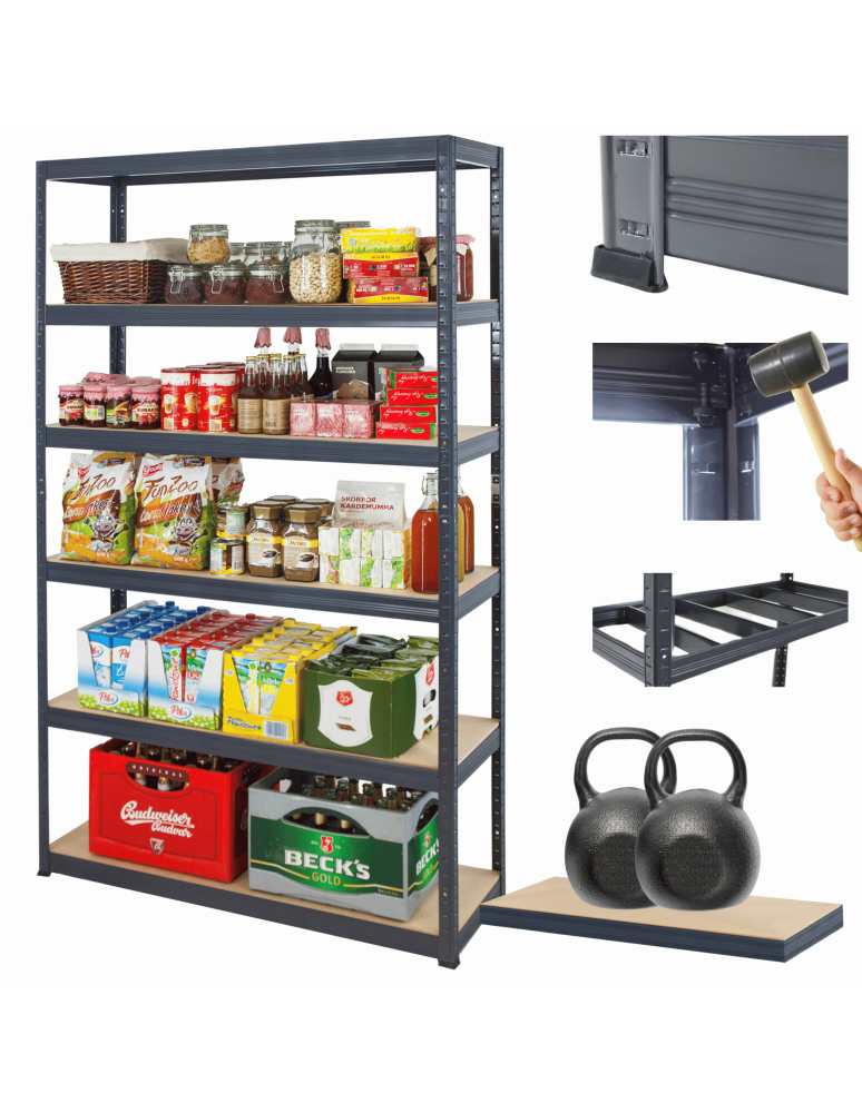 Helios Premium - Regał metalowy Premium HELIOS 196x150x45cm 6Px275kg .:. - product b2b.wamar.biz 1