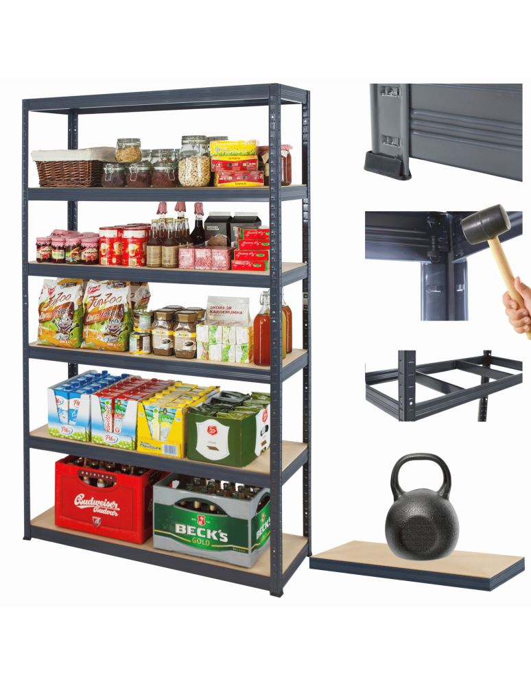 Helios Premium - Regał metalowy Premium HELIOS 196x150x50cm 6Px175kg .:. - product b2b.wamar.biz 1