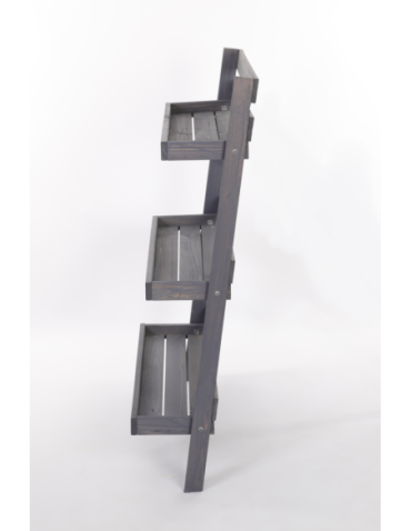 Wielopoziomowe kwietniki - Drewniany kwietnik opierany o ścianę stojak regał na rośliny 115x77cm EKO - product 5
